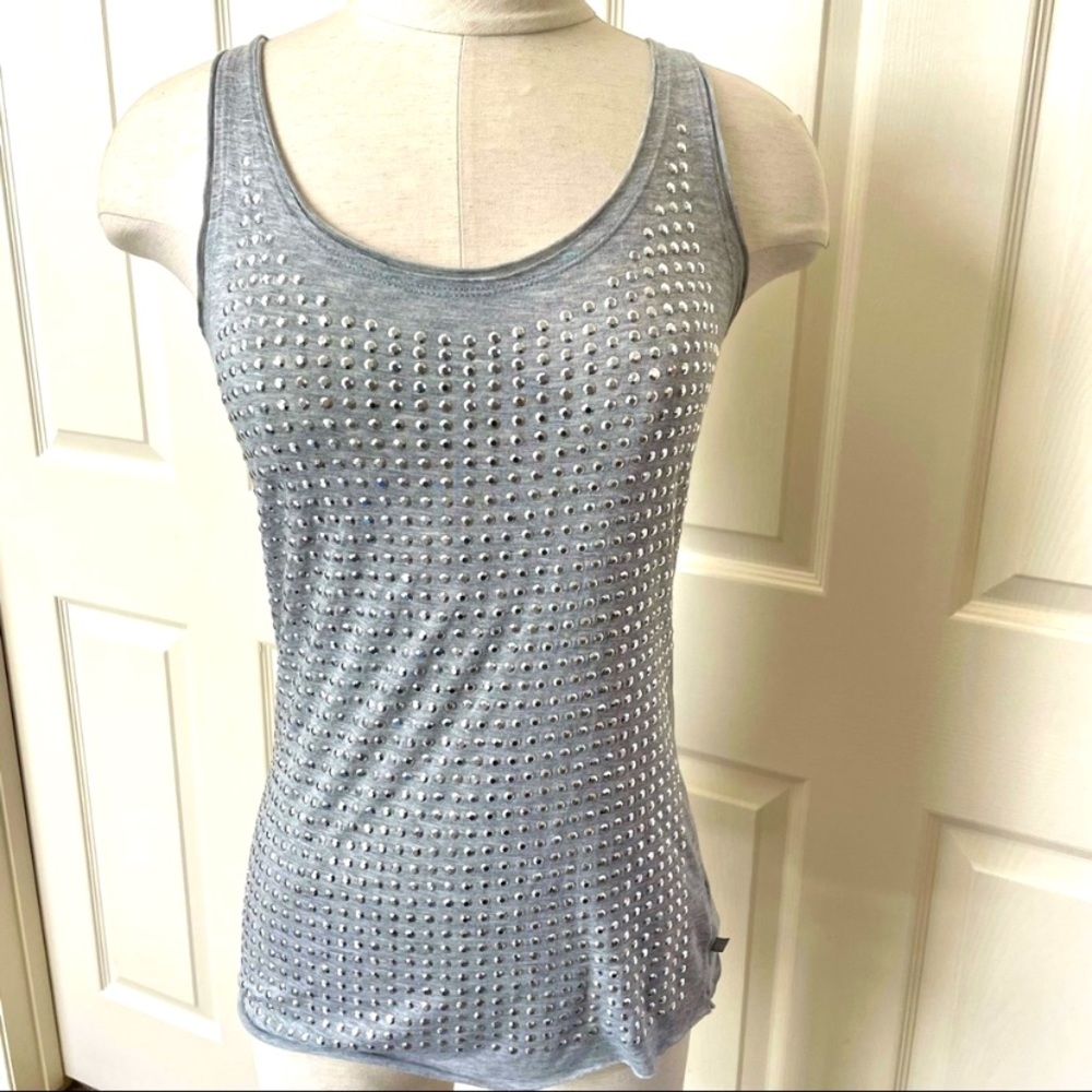 Michael Kors Grey tank with silver bling XS
